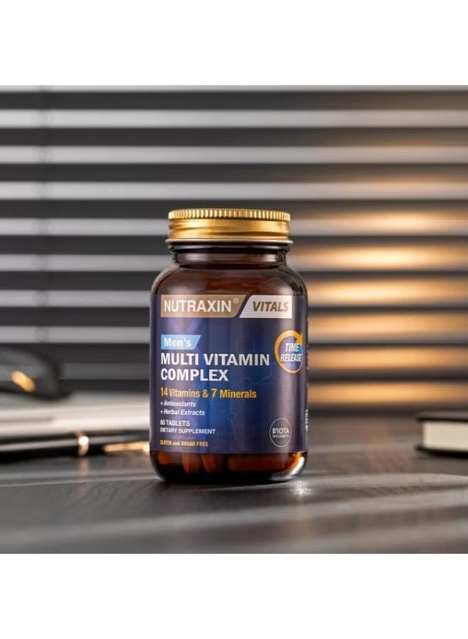 Nutraxin Men's Multivitamin Complex | Daily Support for Energy, Strength & Vitality – 60 Tablets - Image 3